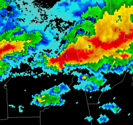 Cumulonimbus and Lightning near Central Heights