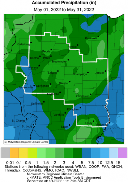 Feb 2022 Precipitation Central IL