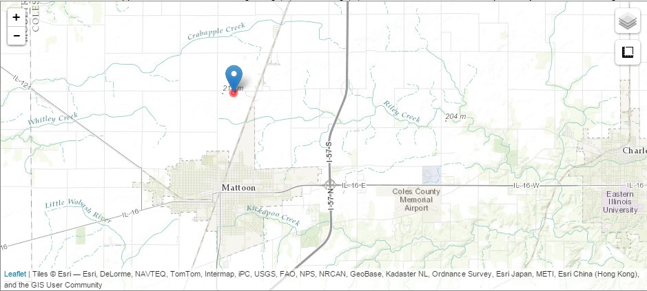 Mattoon tornado track