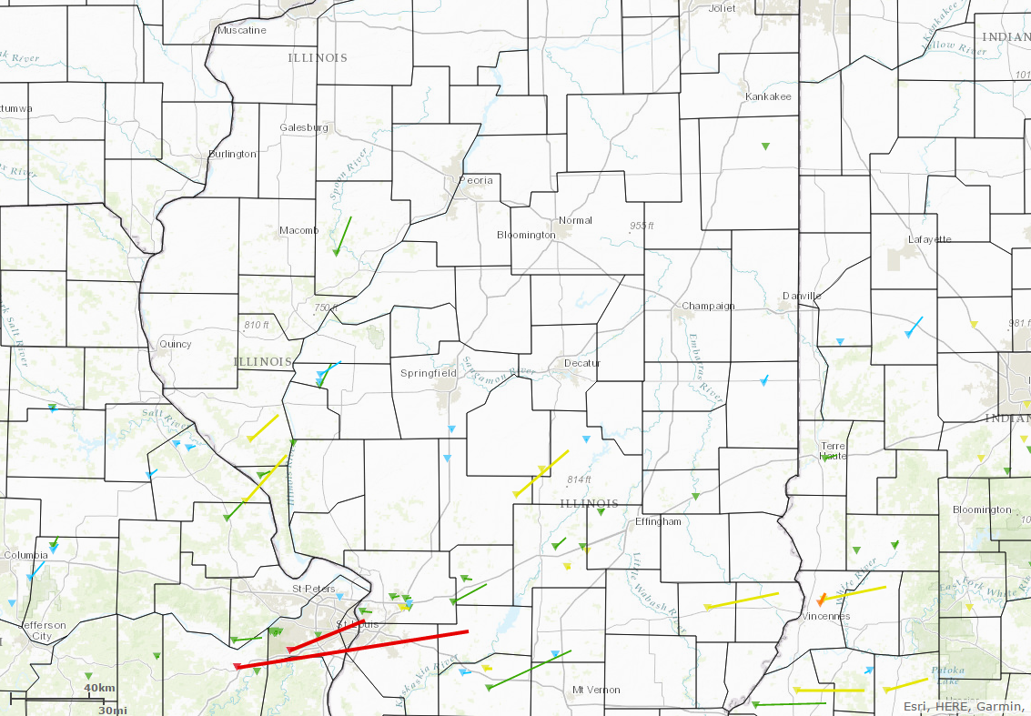 February tornado climatology. Image courtesy of Midwestern Regional Climate Center.