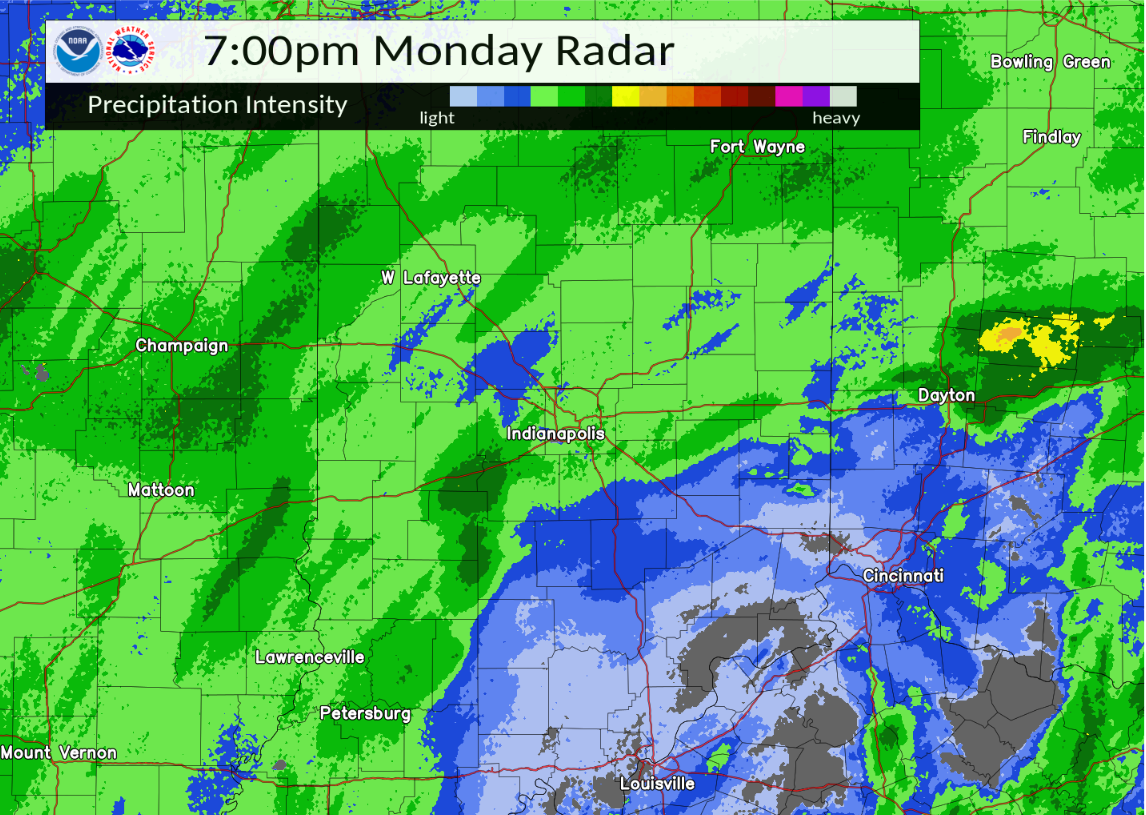 Environment - Radar at 7pm