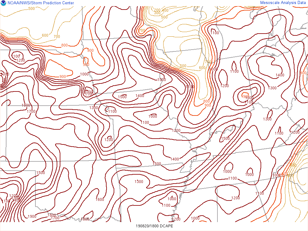 Environment - Downdraft CAPE