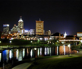 Indy Skyline at Night