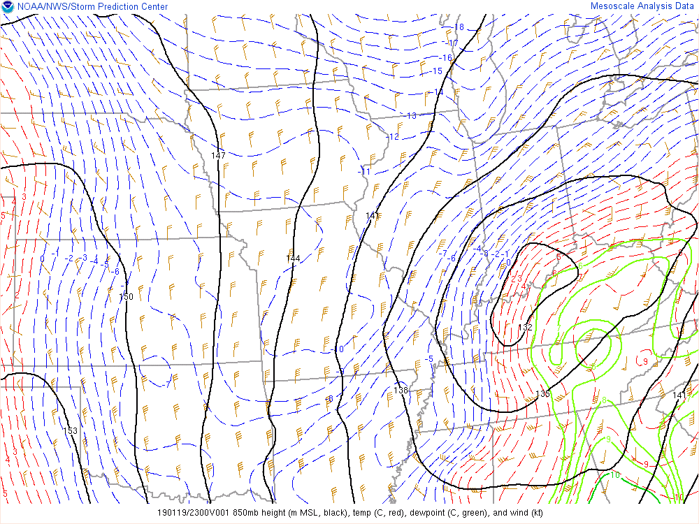 Environment - 850mb at 7PM