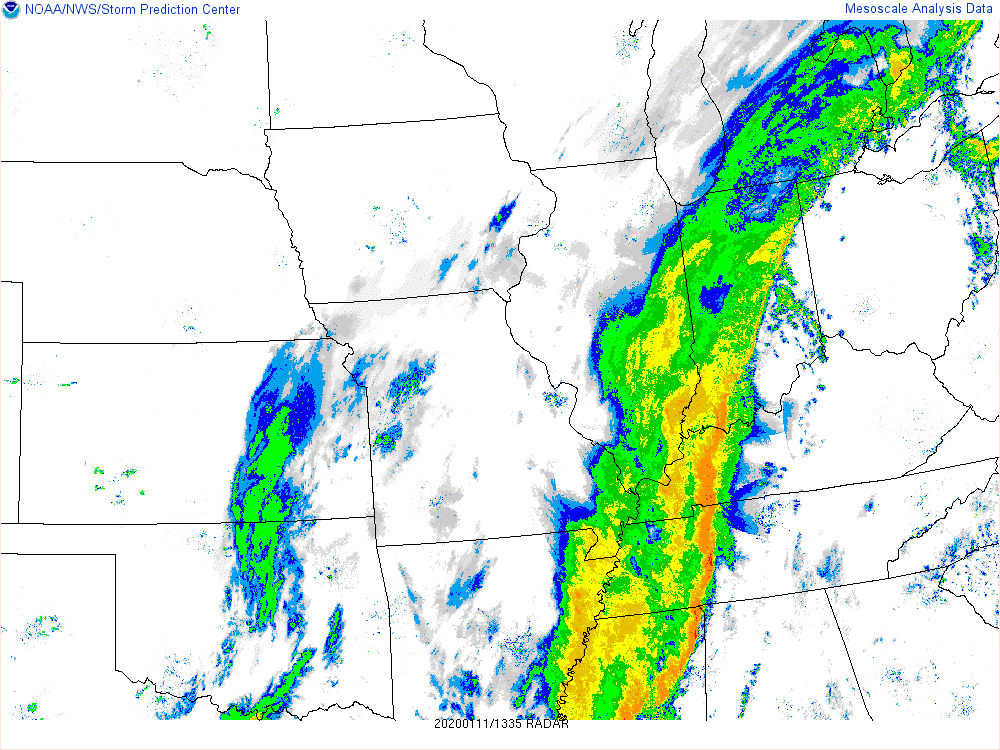 Environment - Radar at 8 AM Jan 11