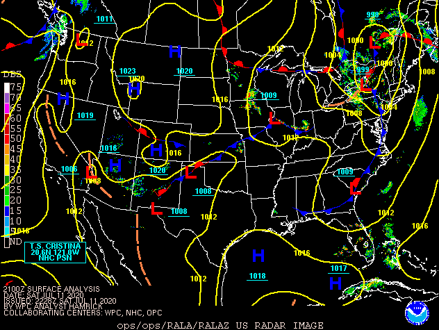 5:00 PM EDT Surface/Radar