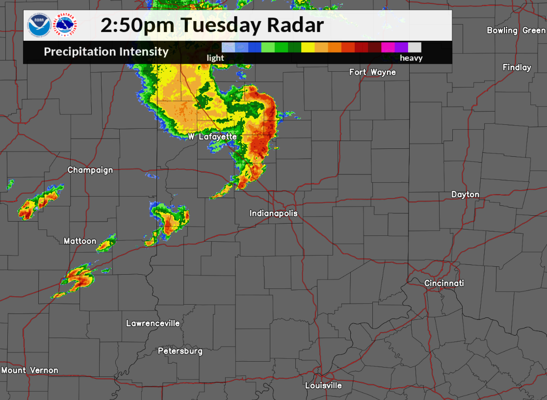 Radar Image 2:50 PM EDT