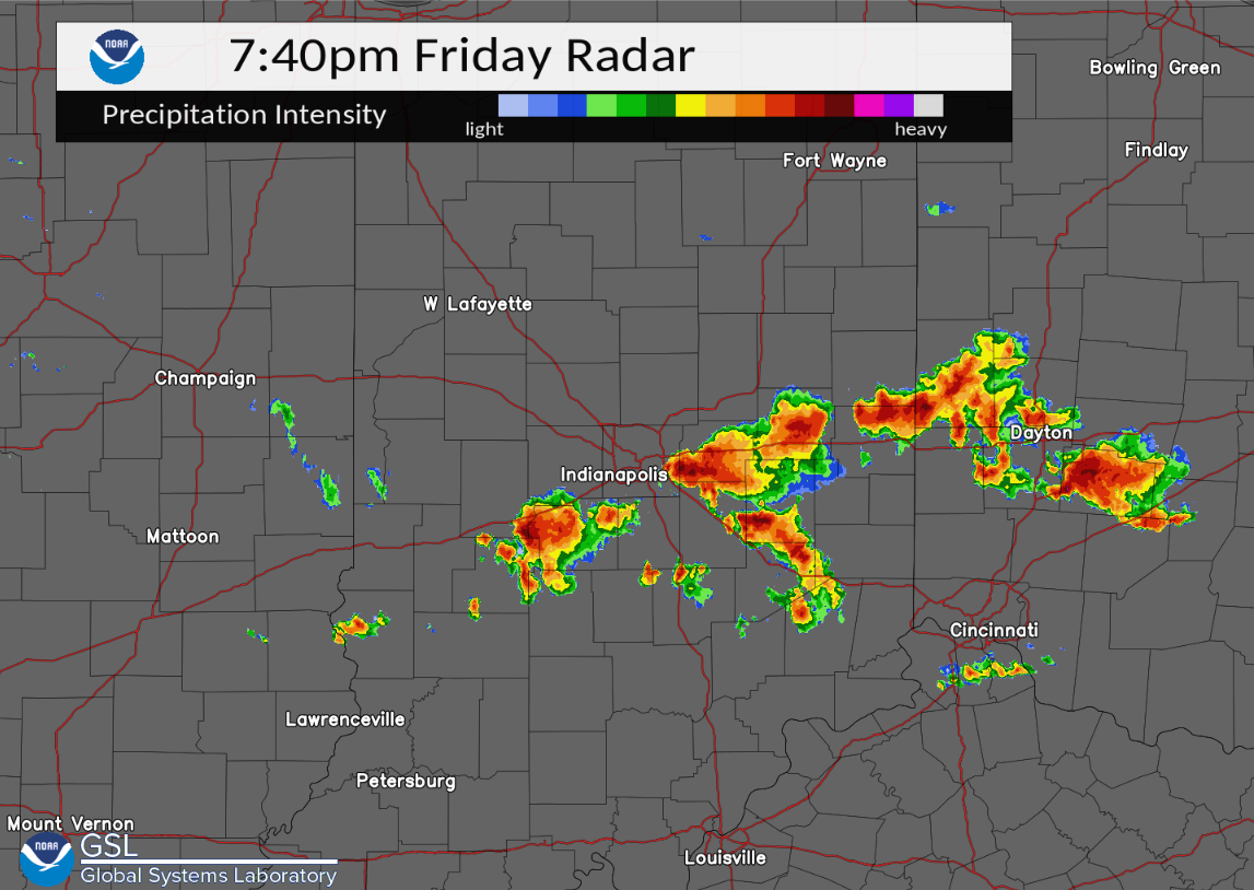 Radar Image 7:40 PM EDT June 18