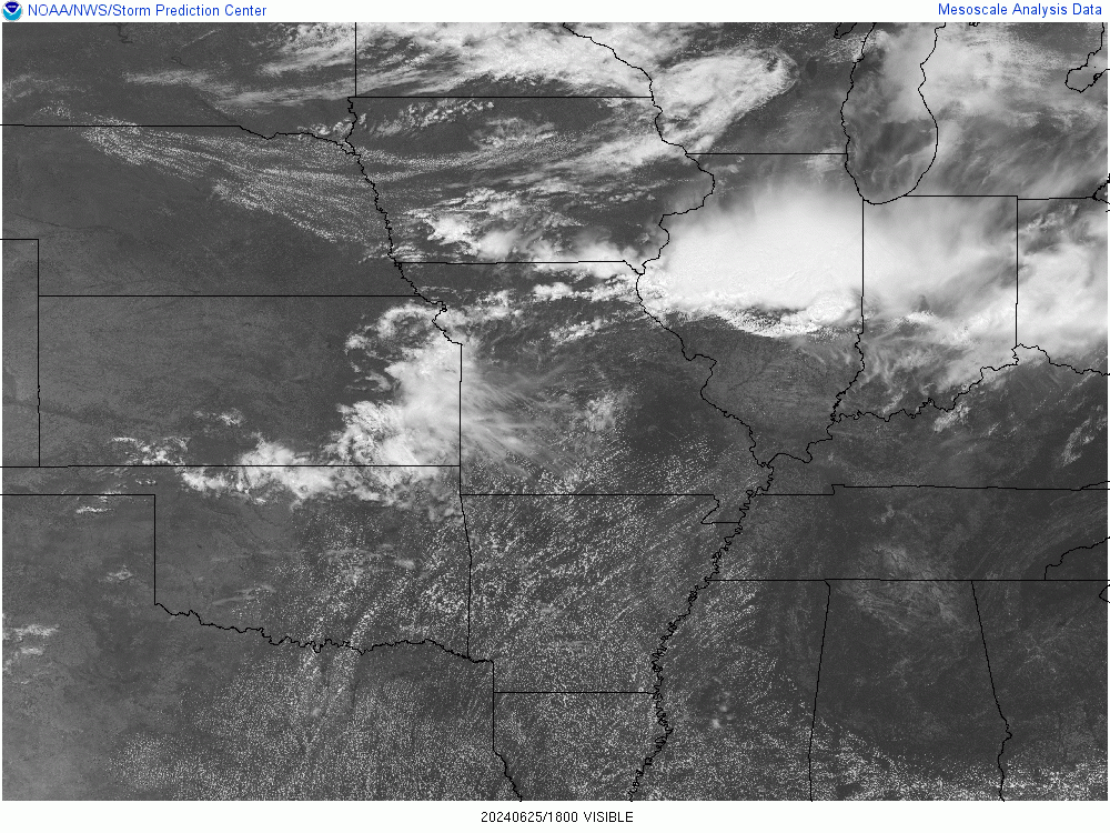 Environment - Visible Satellite Image at 2:00 PM EDT