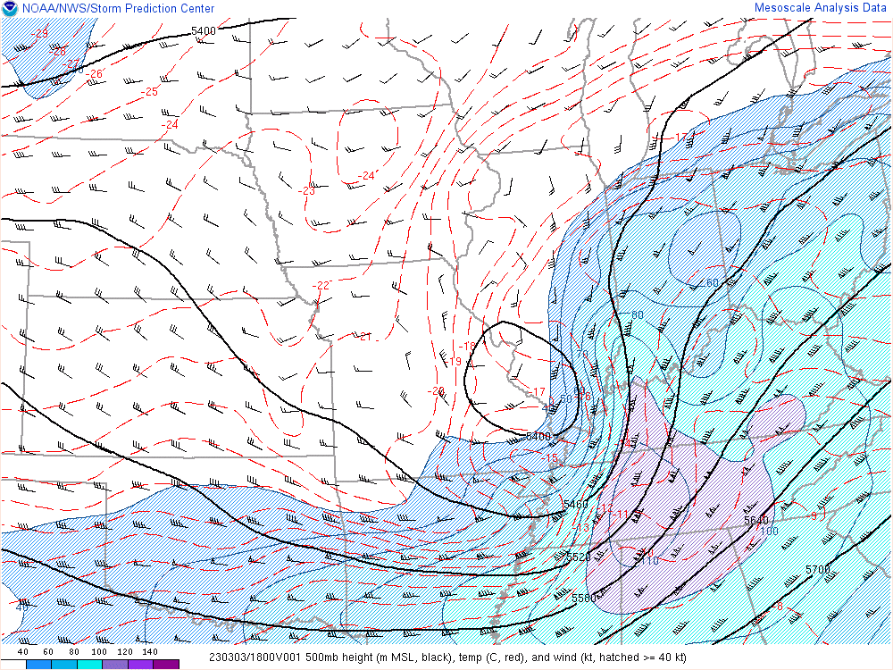 Environment - 500mb at 1pm EST