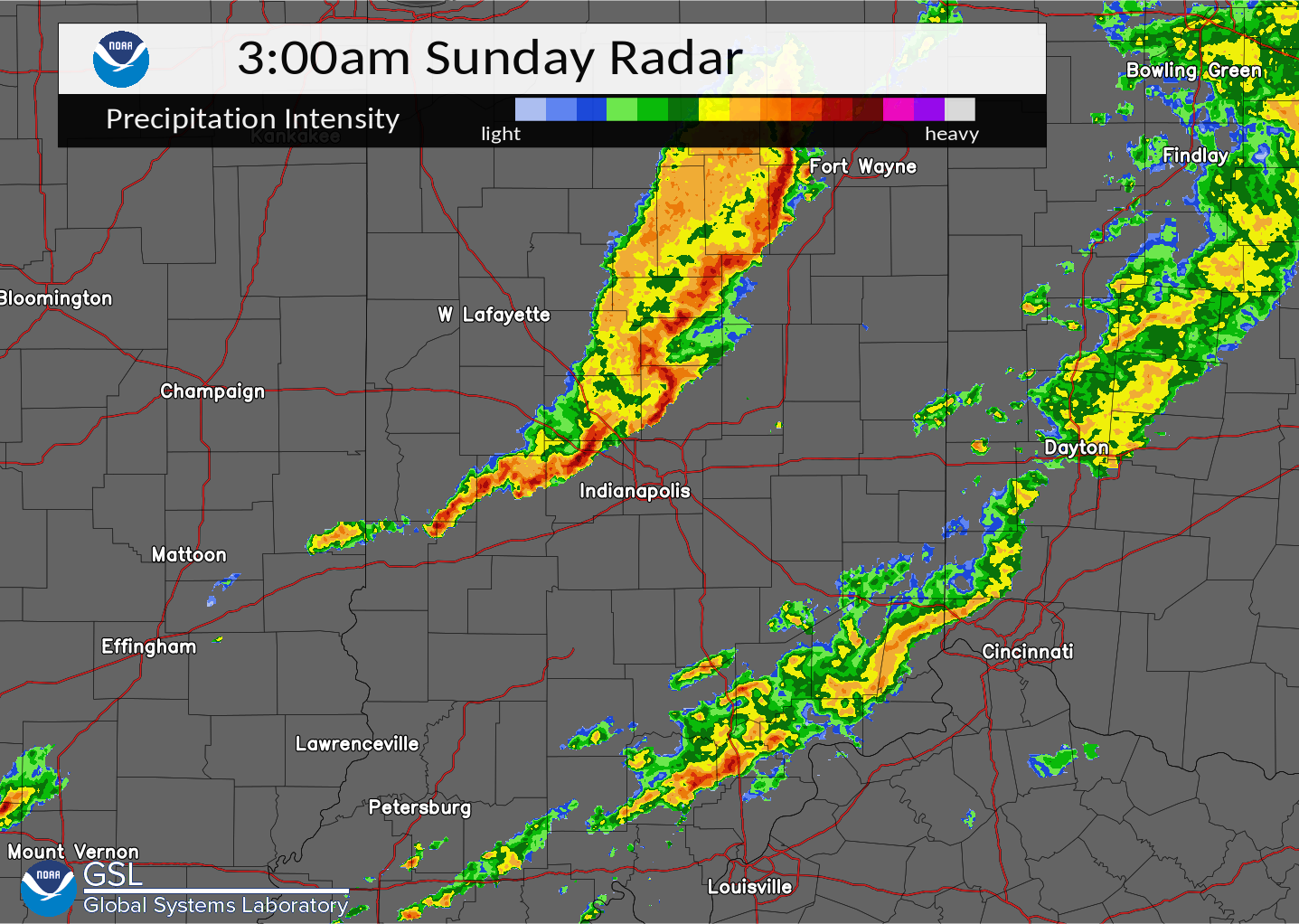 Radar at 3:00 AM EST March 6