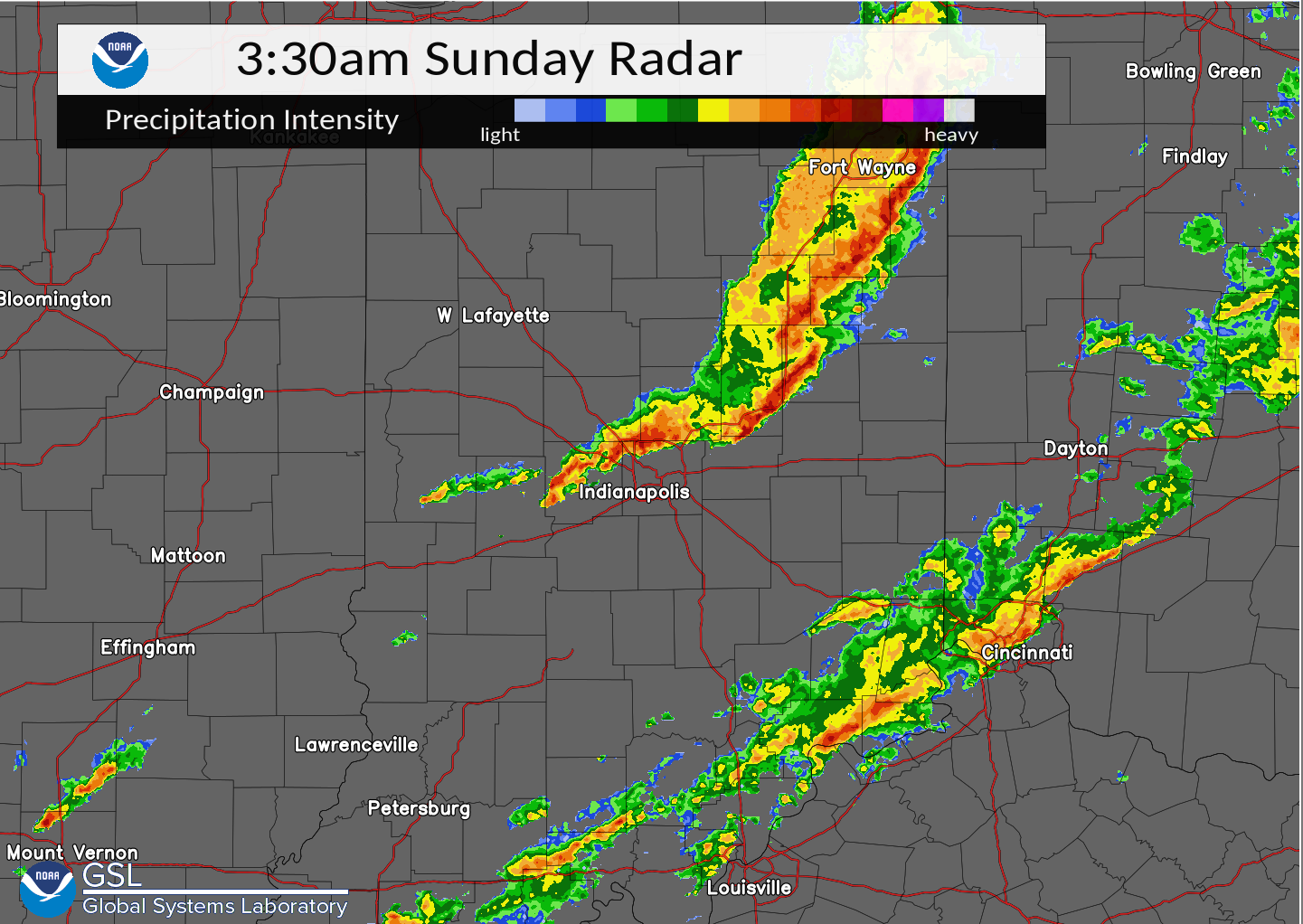 Radar at 3:30 AM EST March 6