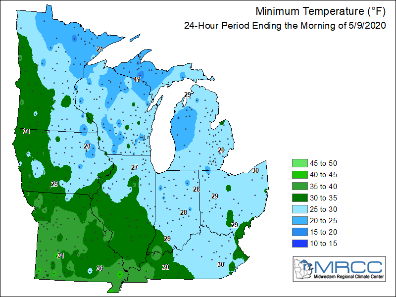 low temp map