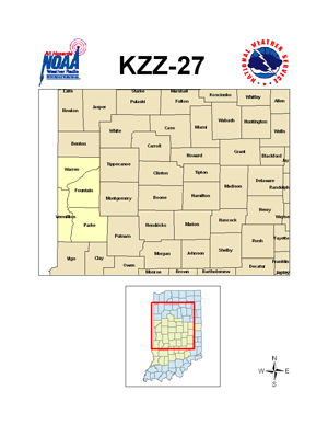 Map of counties served - click to enlarge