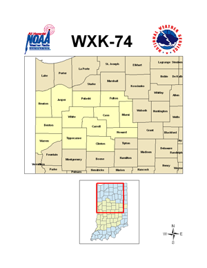 Map of counties covered - click to enlarge