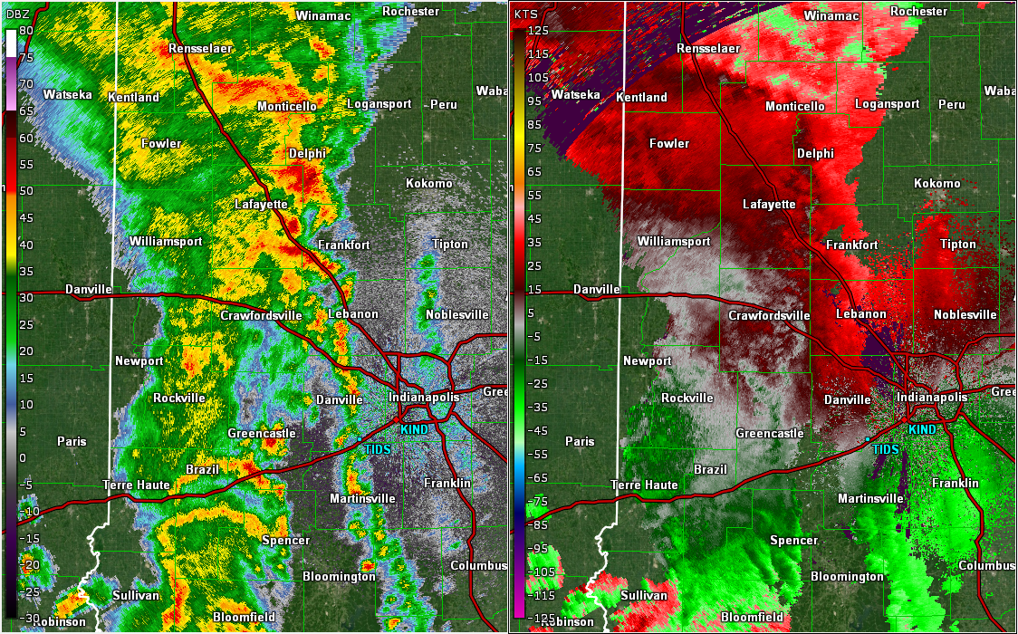 Radar Image at 5:47 PM EDT