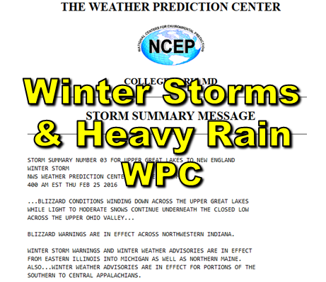 Winter Storms & Heavy Rain Events