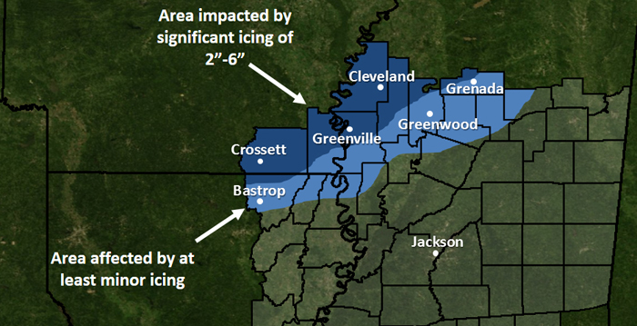 Ice Storm Map