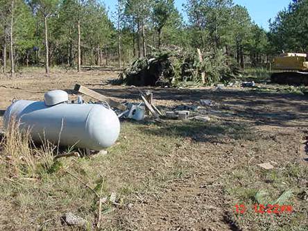 The Mobile home used to sit here.