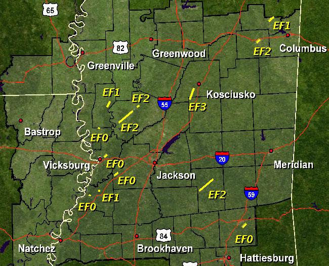 tornado track map