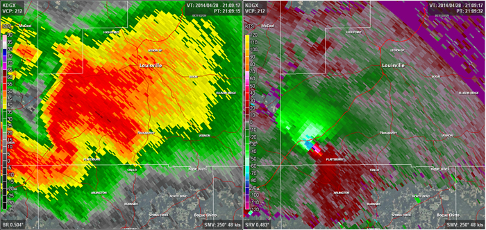 Radar - Louisville Tornado