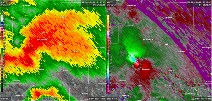 Radar - Louisville Tornado