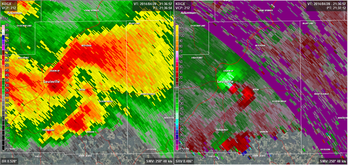 Radar - Louisville Tornado