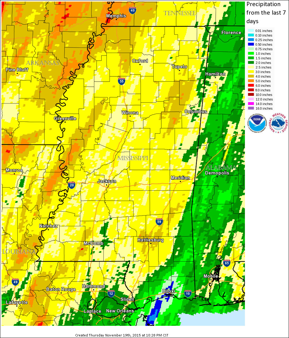 Storm Total Precipitation