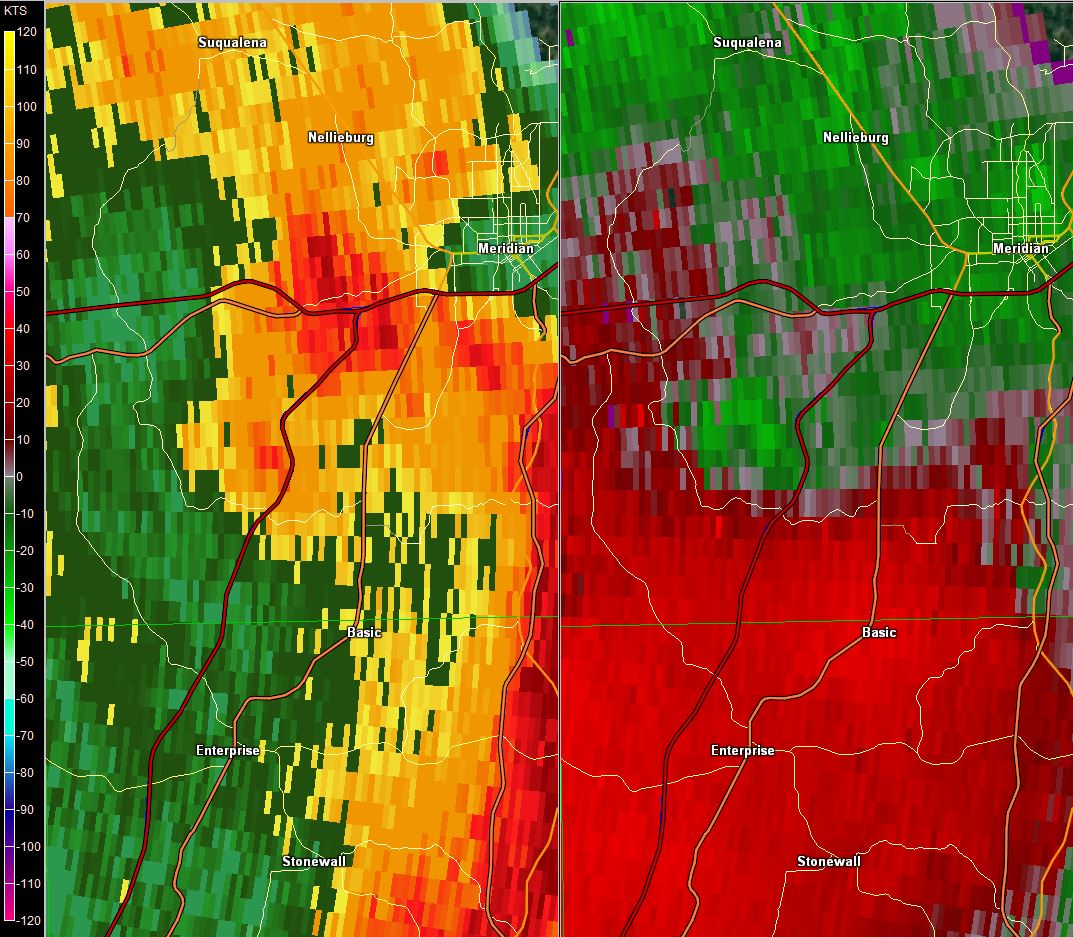 Radar - Lauderdale Co Tornado