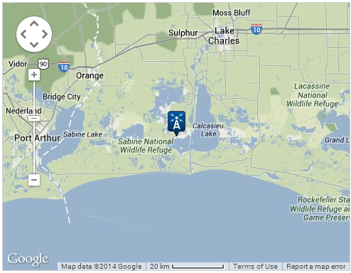 Map location of Hackberry 8 SSW