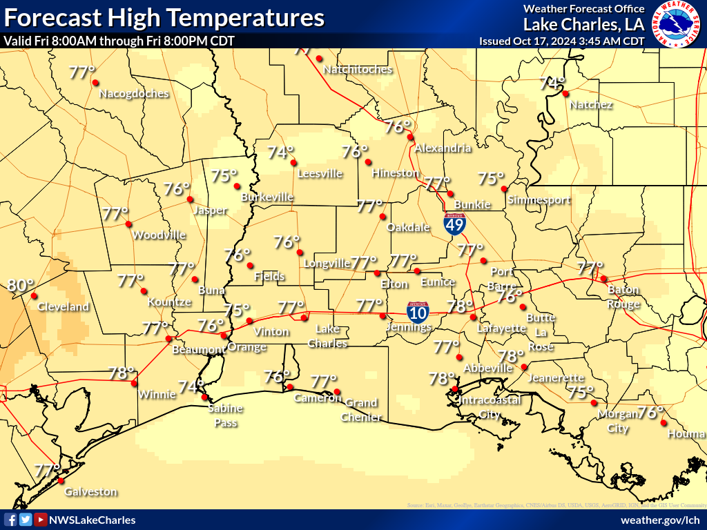 Expected High Temperature for Day 2