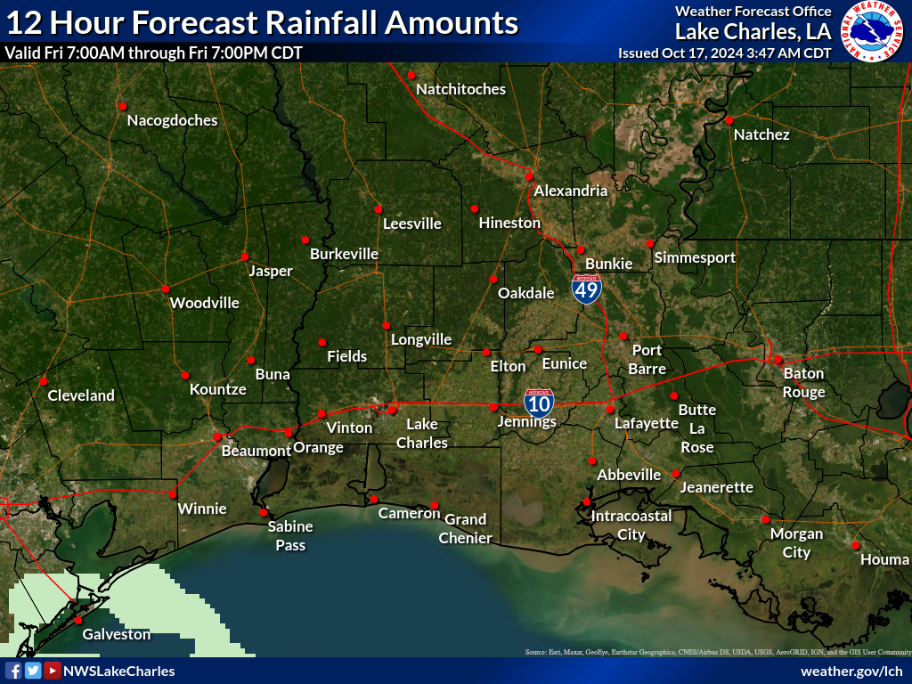 Expected Rainfall for Day 2