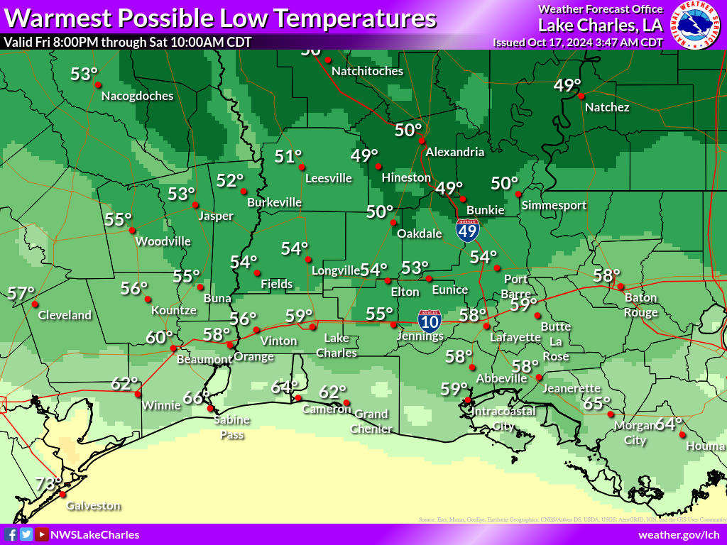 Warmest Possible Low Temperature for Night 2