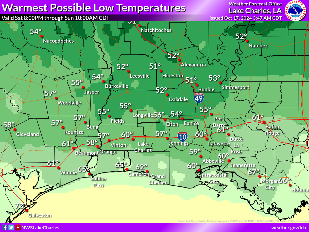 Warmest Possible Low Temperature for Night 3