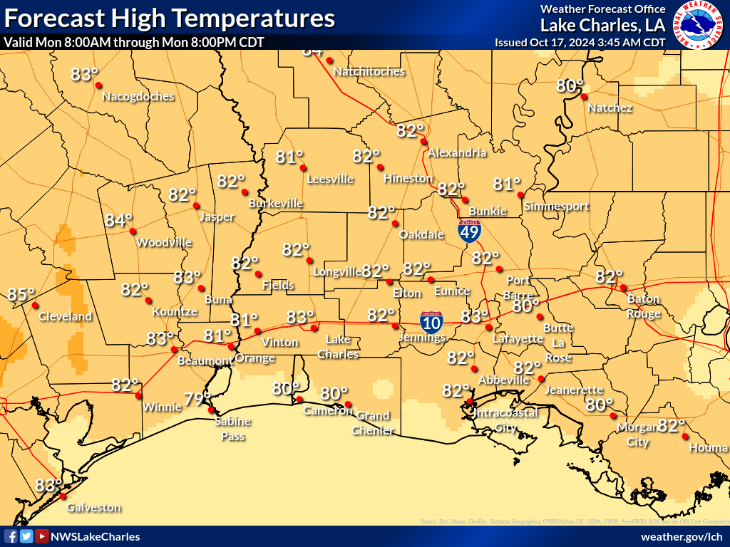 Expected High Temperature for Day 5