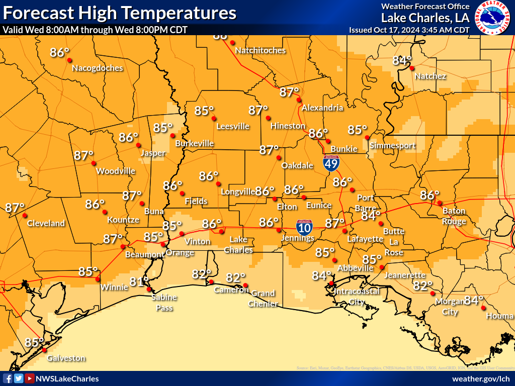 Expected High Temperature for Day 7