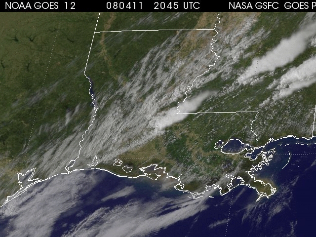 1km Visible GOES 12 satellite image.