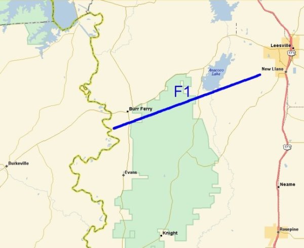 Burr Ferry Tornado map