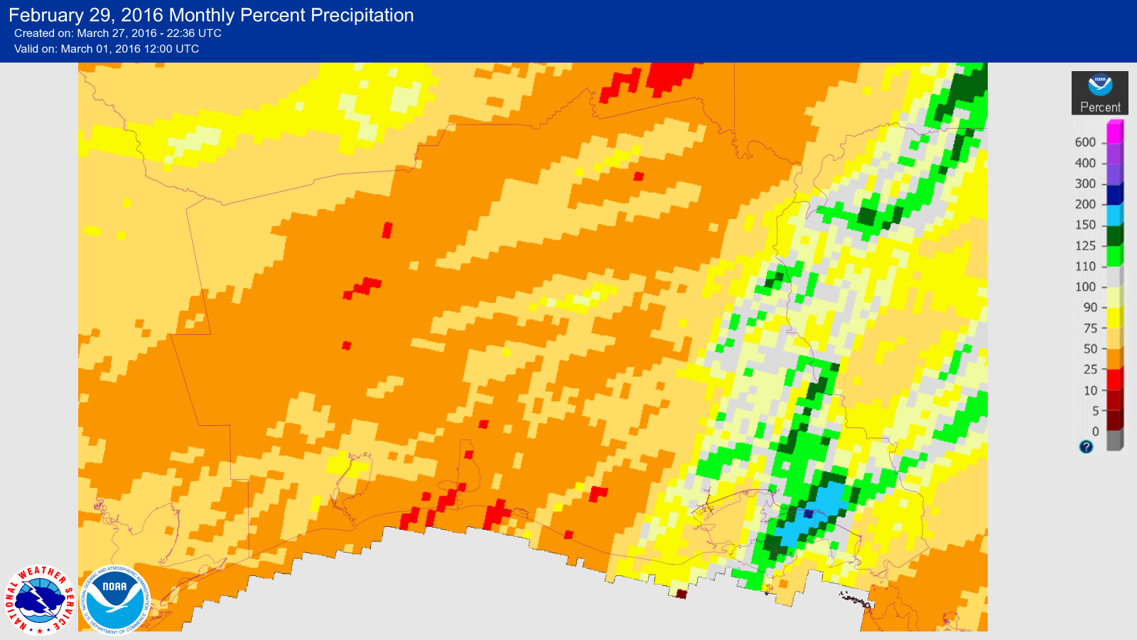 February 2016 Precipitation