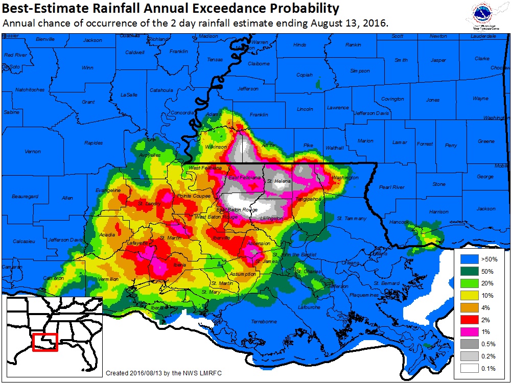 Image of LMRFC 48Hr Rainfall totals