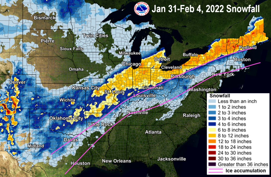 Snowfall Map