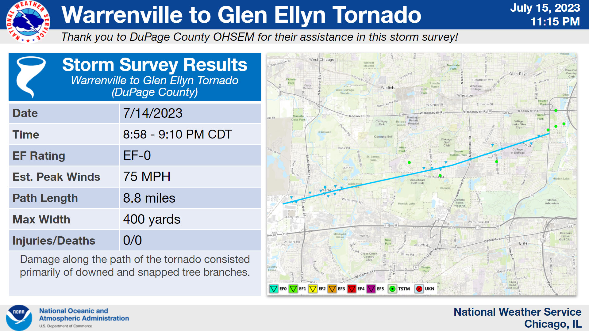 Loves Park Area Tornado Map