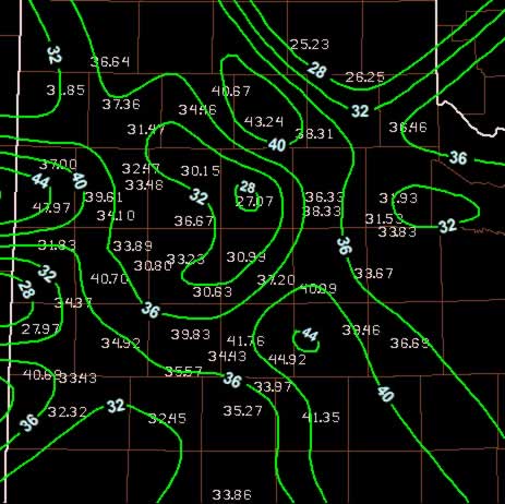 2004 Precipitation for West Texas