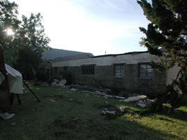 Damage from a Heat Burst in Lubbock. Click on the image for a larger view.