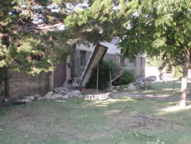 Damage from a Heat Burst in Lubbock. Click on the image for a larger view.