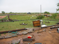 Damage near Lake Alan Henry.