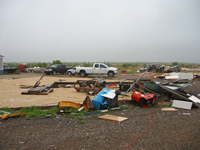 Damage near Lake Alan Henry.