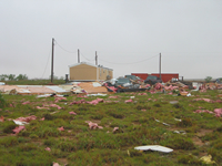 Damage near Lake Alan Henry.