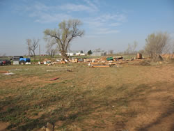 Damage from the Estelline area.