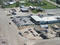 Aerial photo of Tulia storm damage (photo by Darrin Davis and Zane Price).